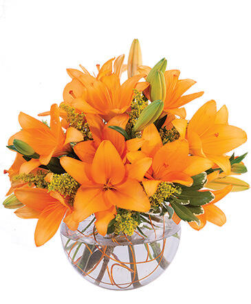 Orange Lily Sorbet Bouquet in Manchester, OH | SPECIAL TOUCH FLORAL DESIGN